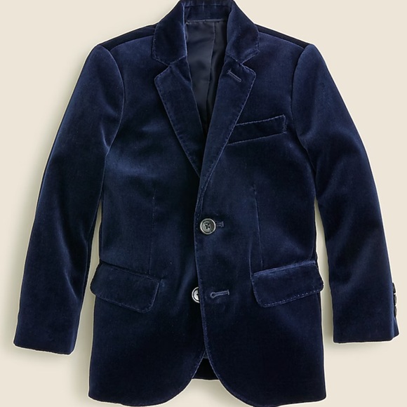 Crewcuts Other - NWT Crewcuts Navy Velvet Ludlow Blazer. Boys 8